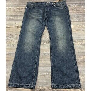 Antik Denim Jeans Men 40X33.5 Straight Med Wash Cowboy Embellished Western Y2K